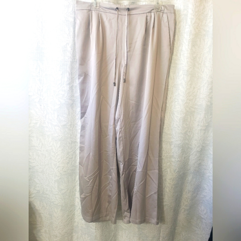 H by Halston silky wideleg pants